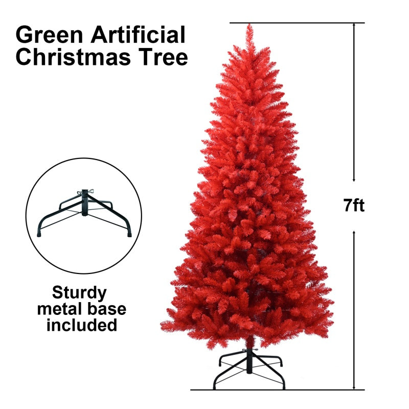 PVC Christmas Tree, Christmas Decorations, Red