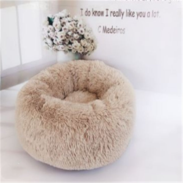 Round Long Hairy Autumn And Winter Nest Pad Cat and Pet Mattress