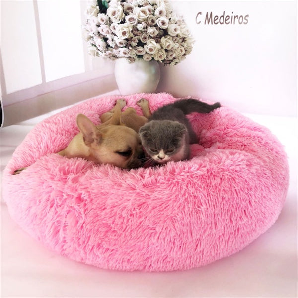 Round Long Hairy Autumn And Winter Nest Pad Cat and Pet Mattress