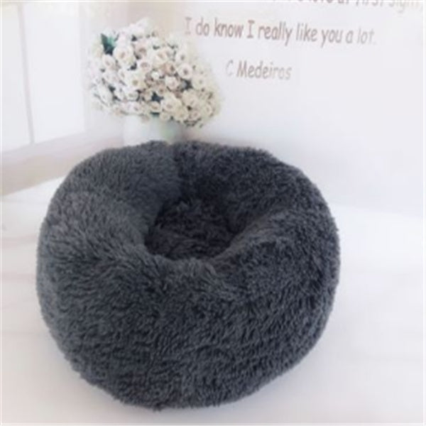 Round Long Hairy Autumn And Winter Nest Pad Cat and Pet Mattress